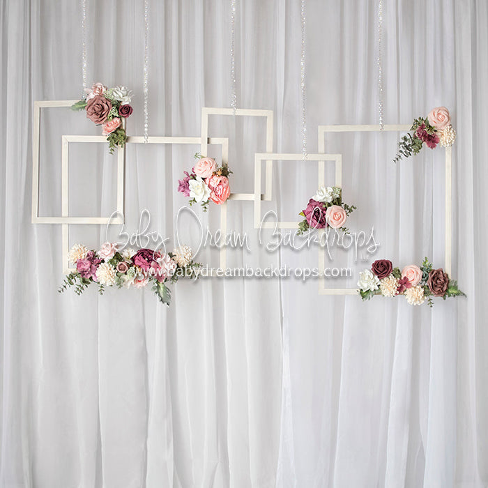 X Drop draped romance frames