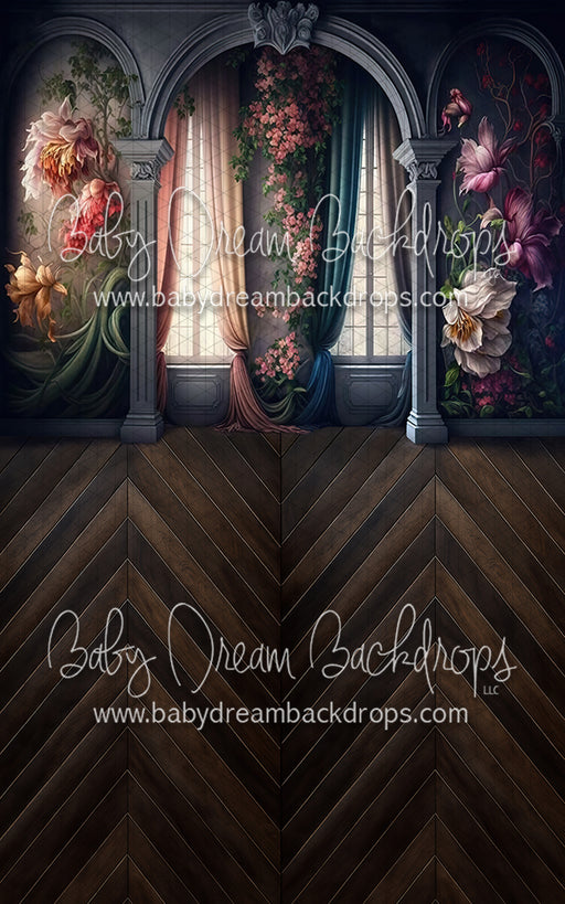 Draped in Florals Window View Sweep (MD)