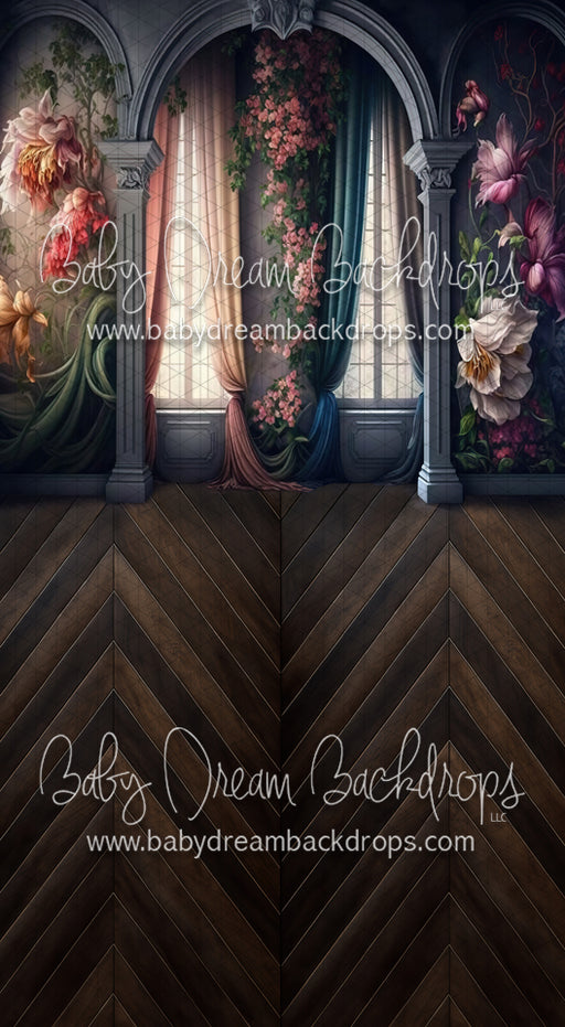 Draped in Florals Window View Sweep (MD)