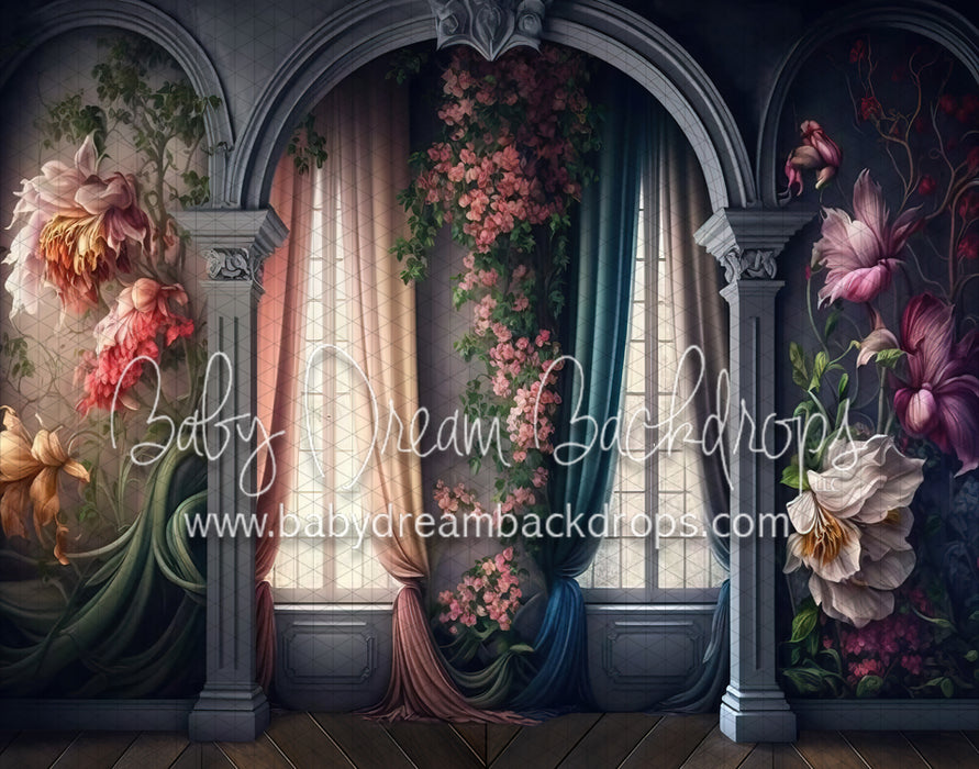 Draped in Florals Window View (MD)