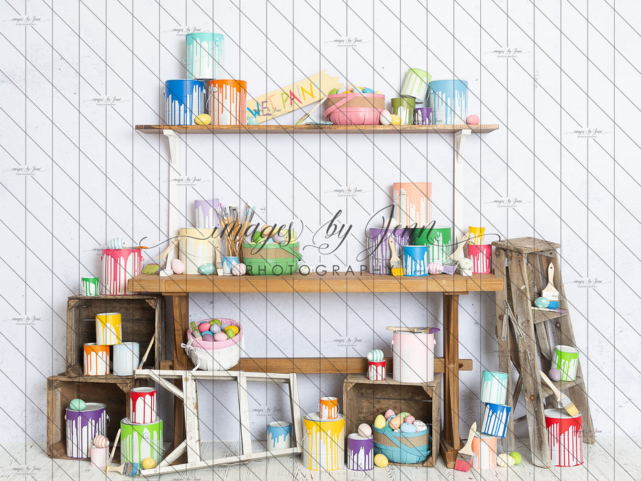 Egg Painting Workshop Table (JG)