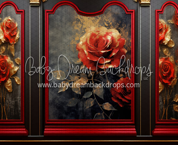 Elegant Valentine Rose Wall (JA)