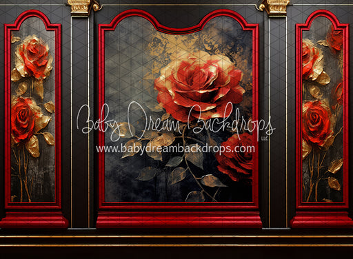 Elegant Valentine Rose Wall (JA)