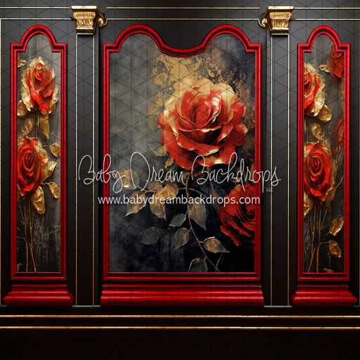 Elegant Valentine Rose Wall (JA)