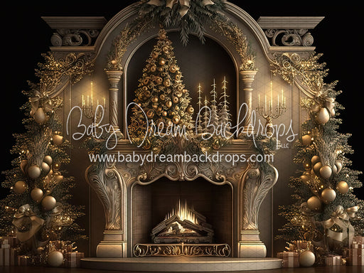 Elegant Christmas Mantle (BD)