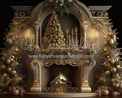 Elegant Christmas Mantle (BD)