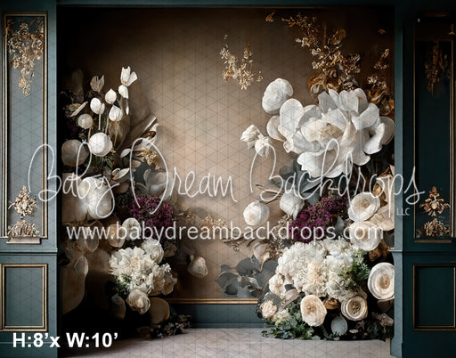 Elegant Winter Blooms Wall (MD)