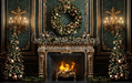 Emerald Glow and Elegance Fireplace (Fire) (JA)