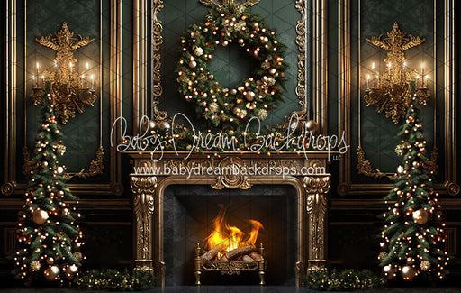 Emerald Glow and Elegance Fireplace (Fire) (JA)