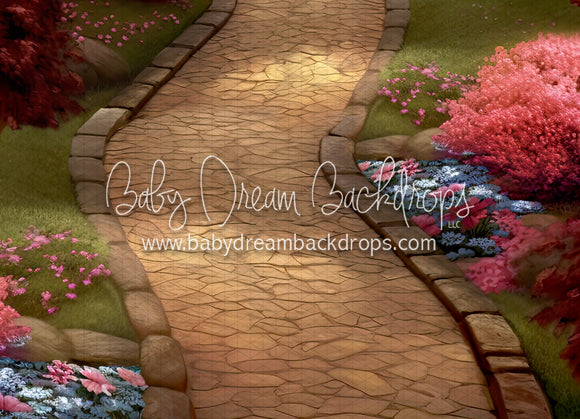Enchanted Lakeside Castle Oasis Fabric Floor (BD)