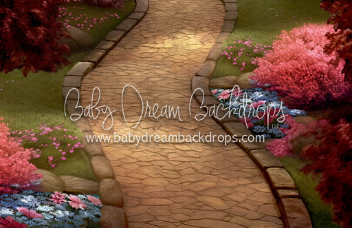 Enchanted Lakeside Castle Oasis Fabric Floor (BD)