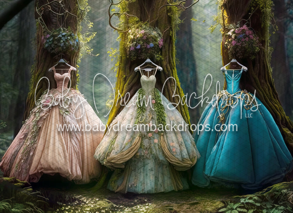 Enchanted Forest Gowns (MD) Baby Dream Backdrops Enchanted Forest Gowns (MD) Baby Dream Backdrops