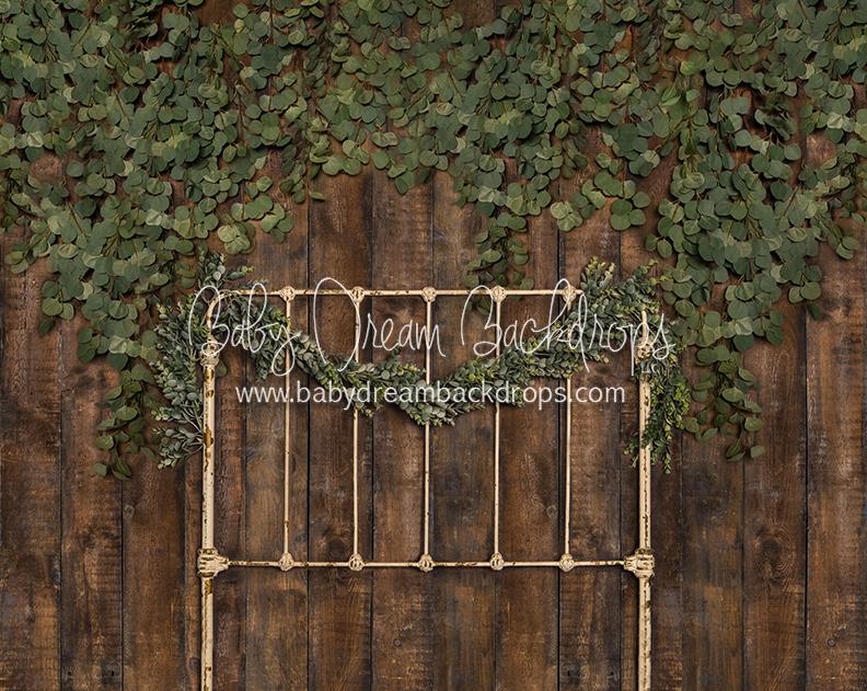 X Drop eucalyptus greens headboard queen