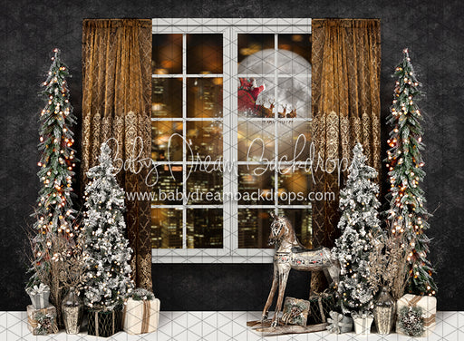 Evening Joy City Moon Santa (JA)