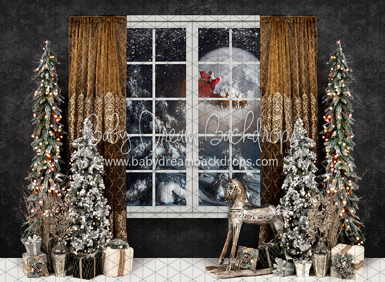 Evening Joy Country Moon Santa (JA)