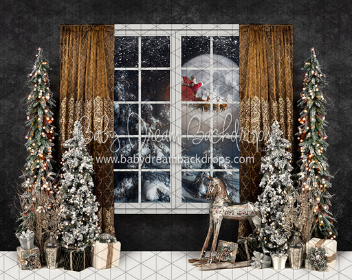 Evening Joy Country Moon Santa (JA)