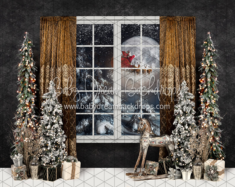 Evening Joy Country Moon Santa (JA)