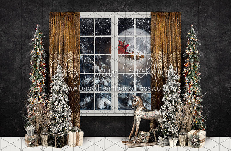 Evening Joy Country Moon Santa (JA)