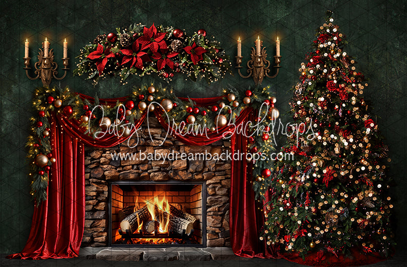 Fa La La Lavish Fireplace Tree (JA)