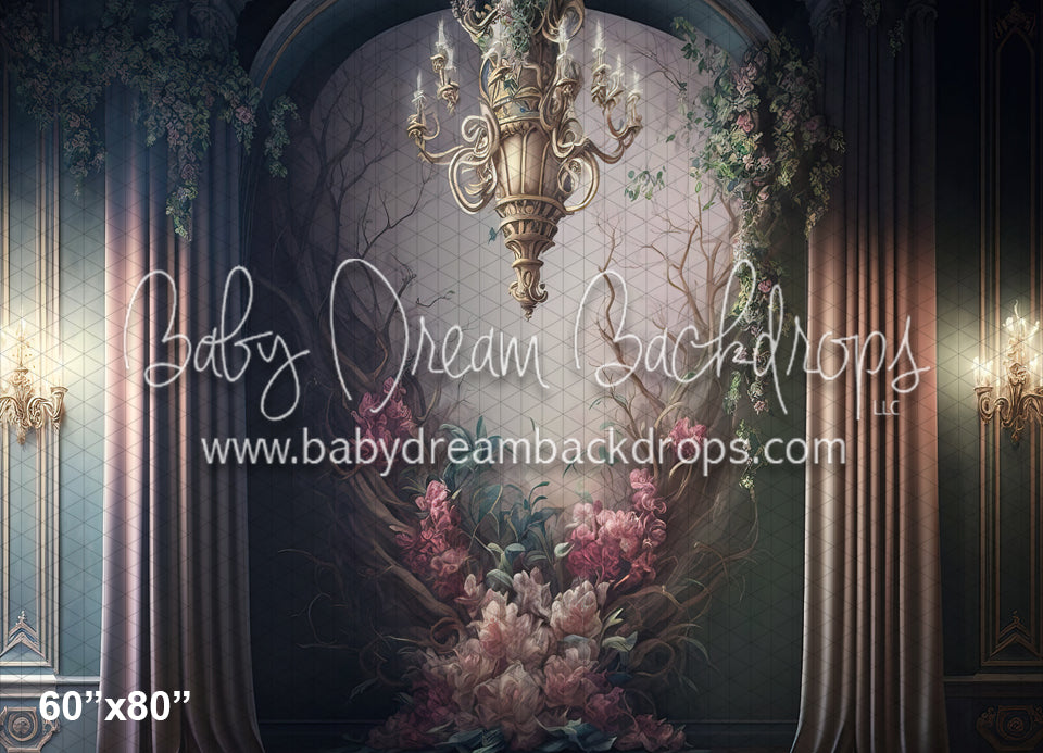 Fairytale Chandelier Flower Wall (MD)