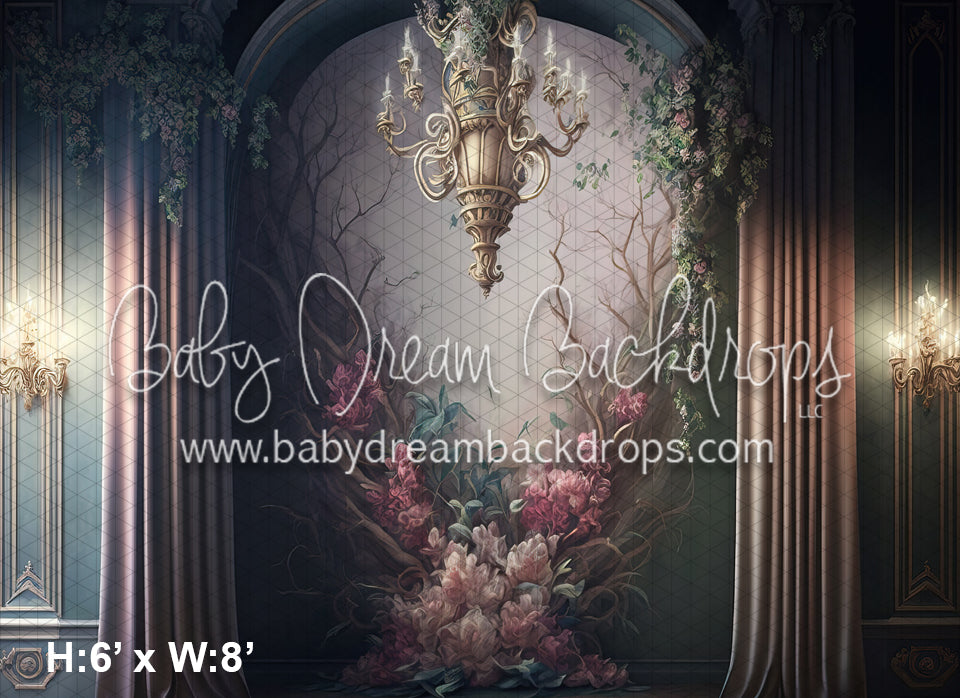 Fairytale Chandelier Flower Wall (MD)