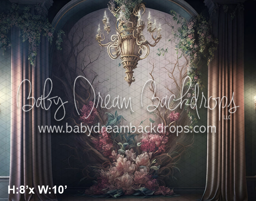 Fairytale Chandelier Flower Wall (MD)