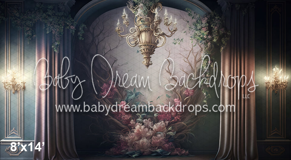 Fairytale Chandelier Flower Wall (MD)