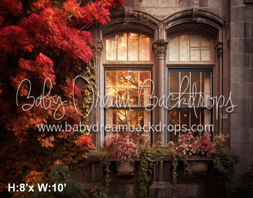 Fall Mansion Window Exterior 1 (SM)