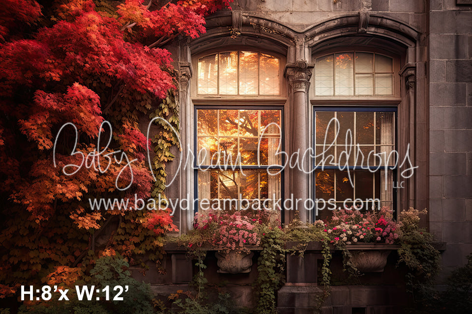 Fall Mansion Window Exterior 1 (SM)