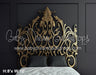 Fancy Headboard Gold and Black (SM)
