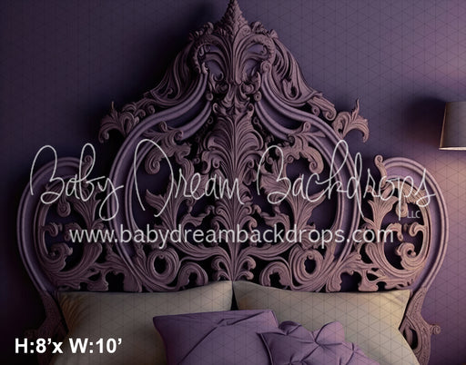 Fancy Headboard Purple (SM)