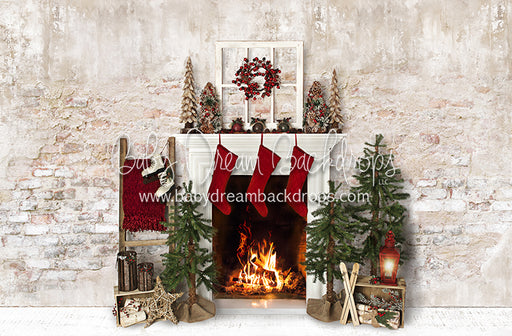 Farmhouse Cozy Fireplace