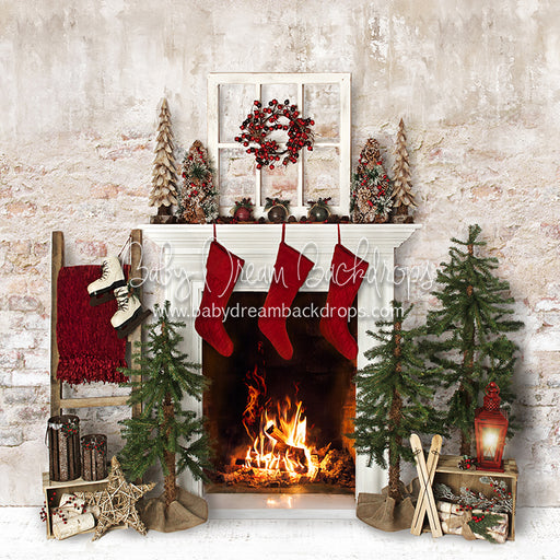 Farmhouse Cozy Fireplace