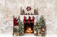 Farmhouse Cozy Fireplace (Lights)
