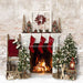 Farmhouse Cozy Fireplace (Lights)