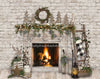 Farmhouse Holiday Fireplace - 8x10 - JA 