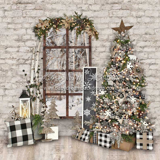 Farmhouse Holiday Tree - 8x8 - JA