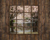 Farmhouse in the Spring Window
