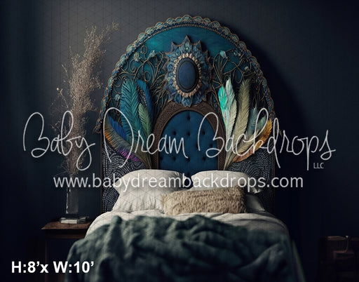 Feathered Boho Headboard (SM) 