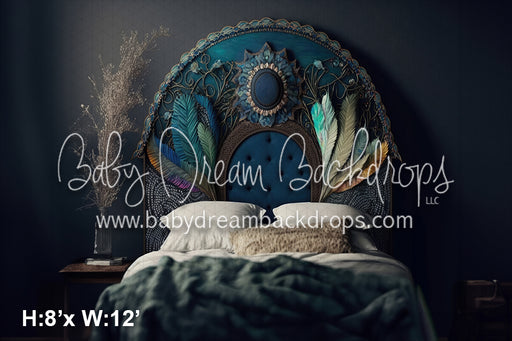 Feathered Boho Headboard (SM) 