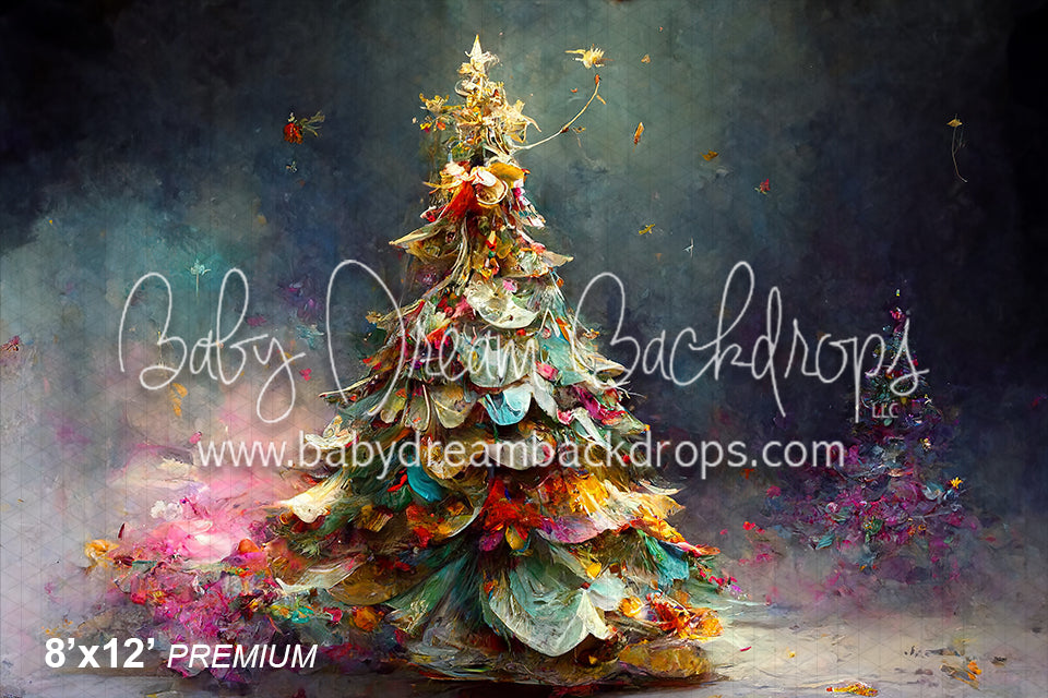 Feathered Christmas Tree (SM) Baby Dream Backdrops