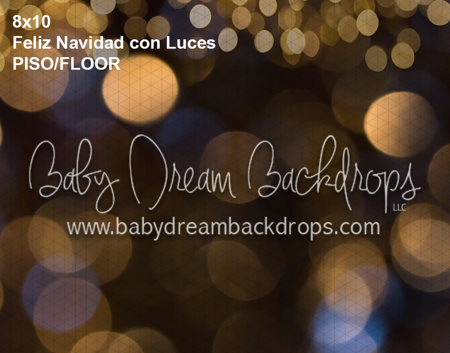 Feliz Navidad Con Luces Floor