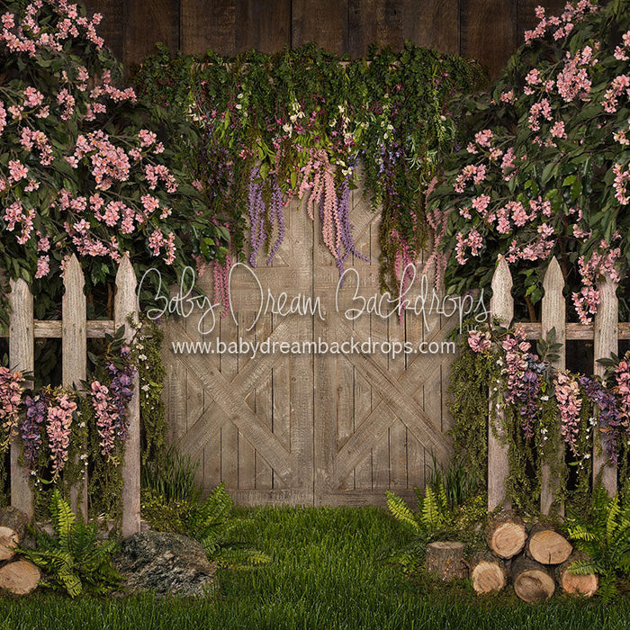 X Drop fenced spring doors