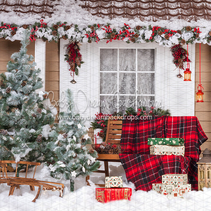 X Drop festive front porch