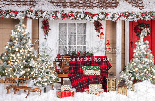 Festive Front Porch Lights