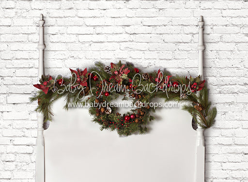 Festive White Full Headboard