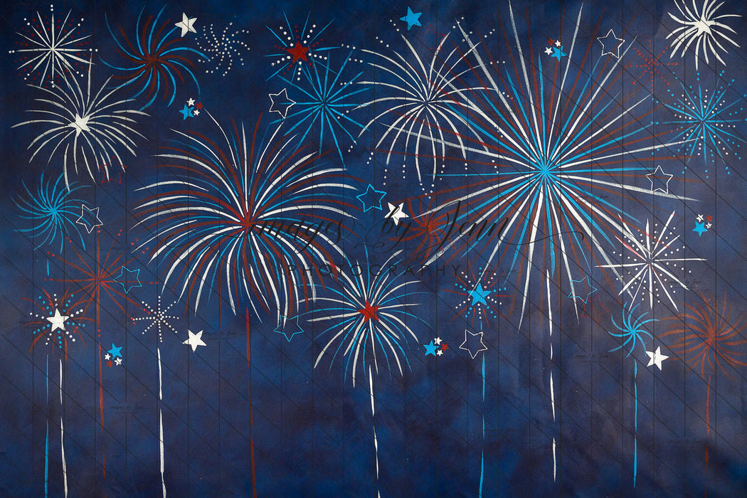 X Drop fireworks in the sky