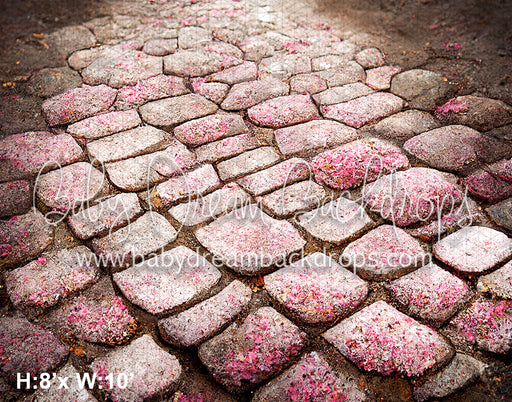Pink Stones Floor Fabric Drop (SM)
