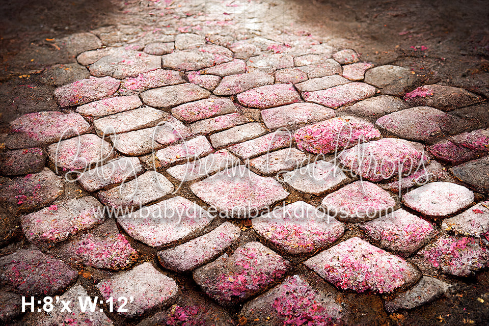 Pink Stones Floor Fabric Drop (SM)