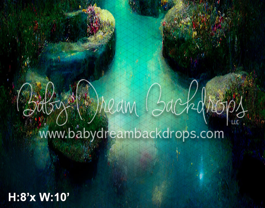 Pretty Pond Floor Fabric Drop (SM)